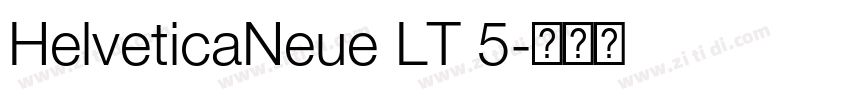 HelveticaNeue LT 5字体转换